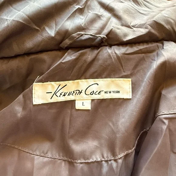 Vintage Kenneth Cole taupe duck- down filled Coat